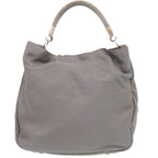 Saint Laurent Eve Roadie Leather Gray Bag — view 2