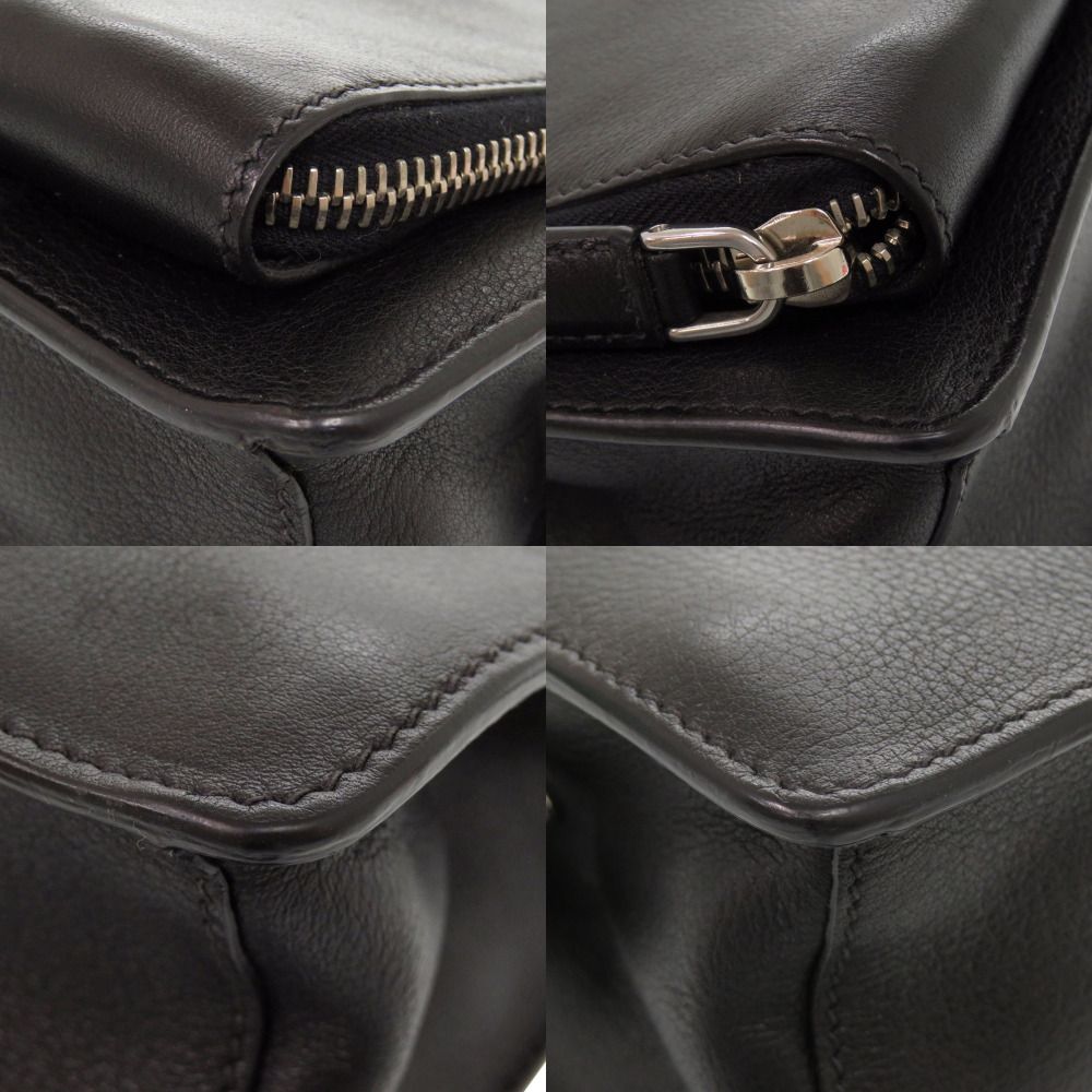 Prada Leather Black Clutch — view 4