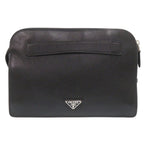 Prada Leather Black Clutch — view 2