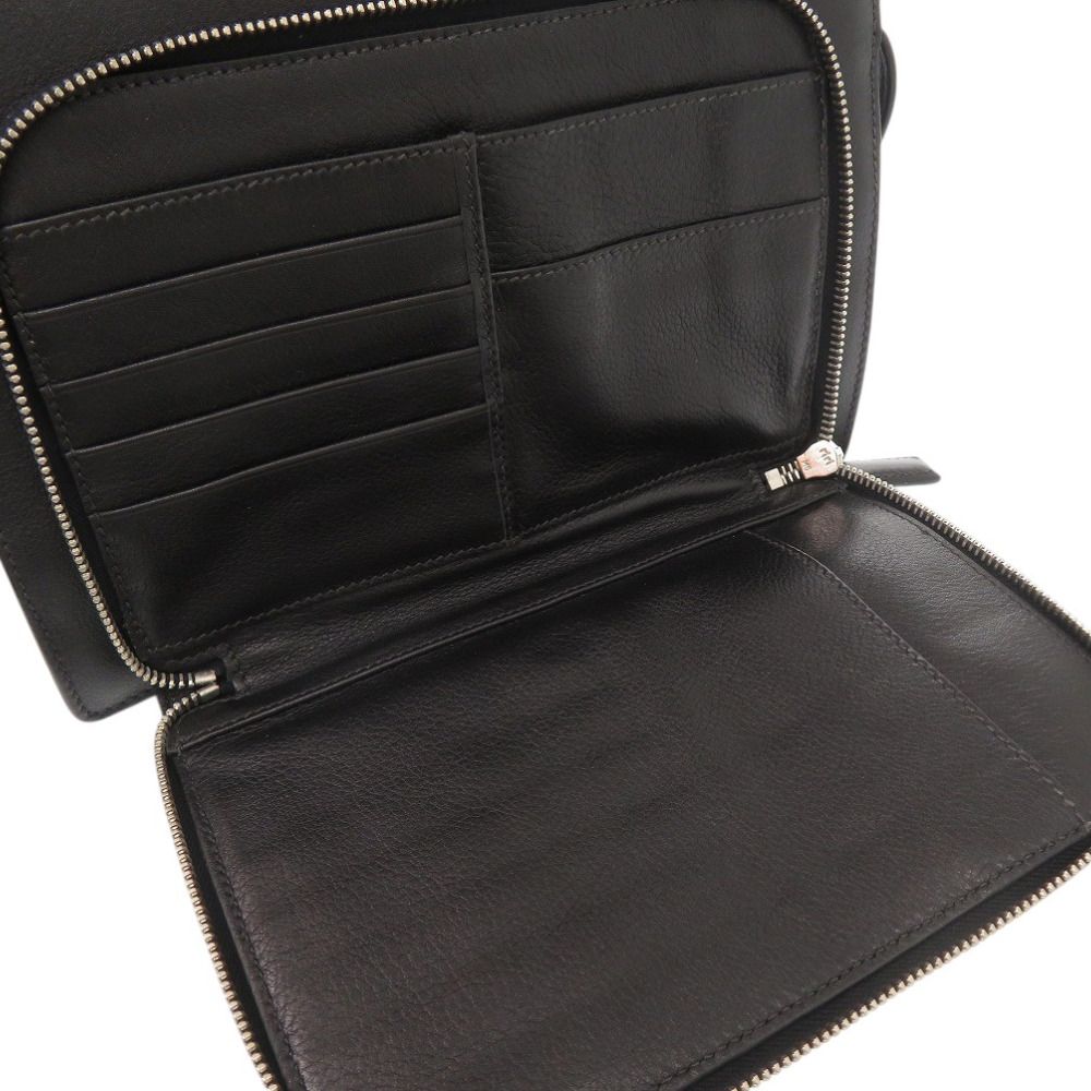 Prada Leather Black Clutch — view 5