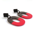 Hermes Earrings Isthme Red — view 2