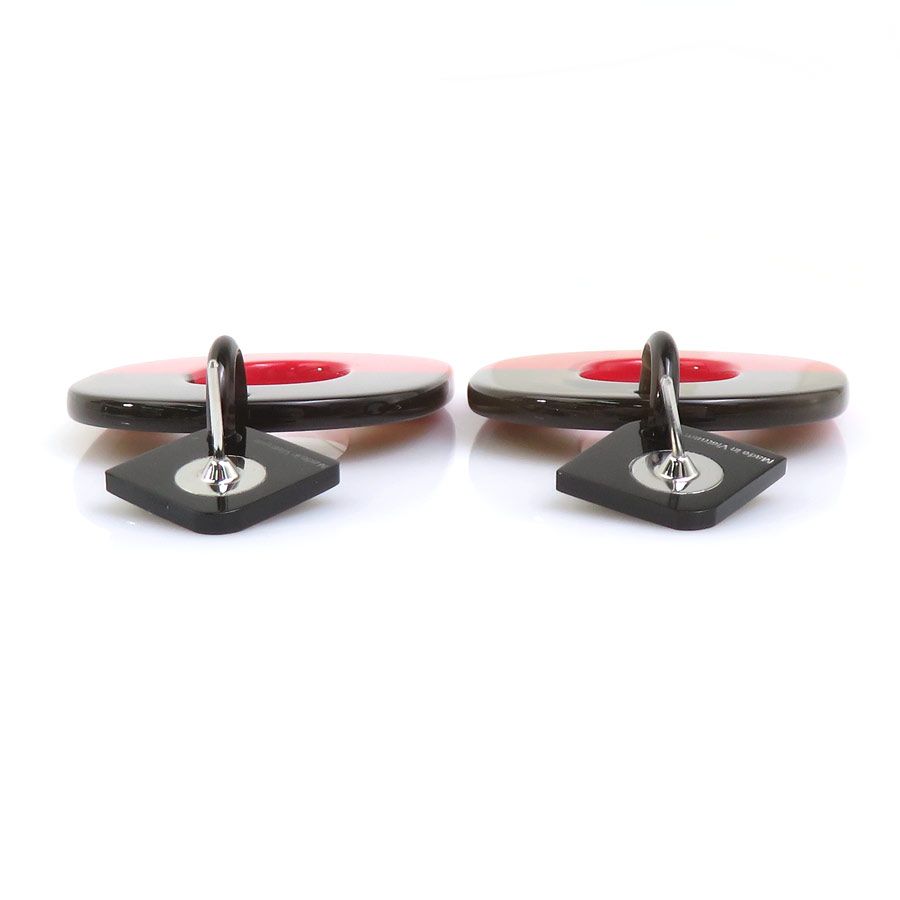 Hermes Earrings Isthme Red — view 8