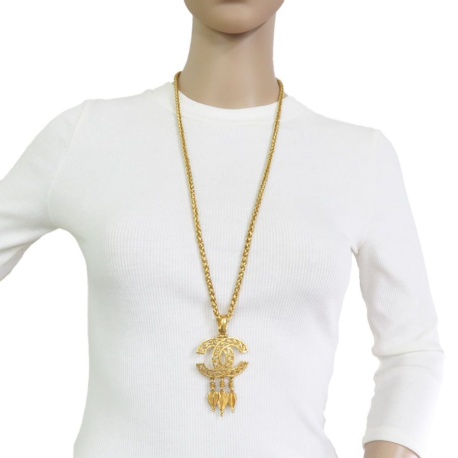 Chanel Necklace Gold — view 8