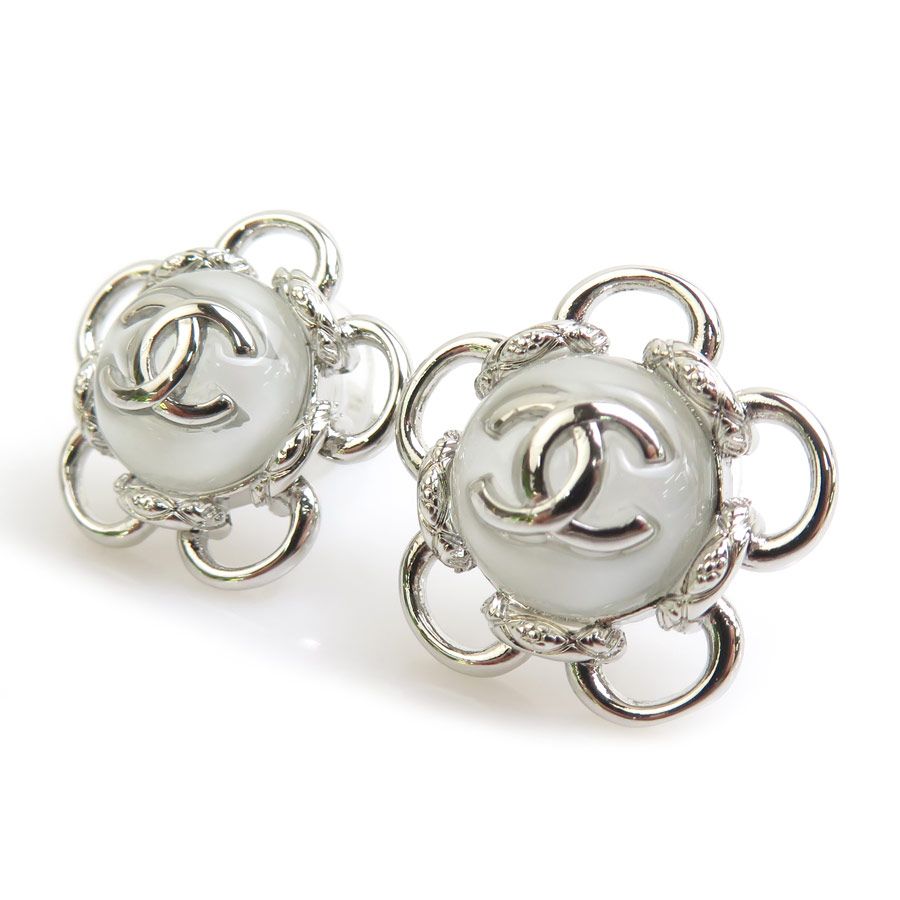 Chanel Earrings Silver — view 2