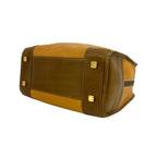 Loewe Anagram Logo Stamp Leather Mini Boston Bag Brown — view 8