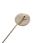 Hermes Sellier Pin Brooch Silver — view 3