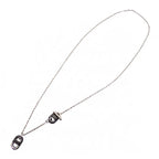 Hermes Chaine Maillon PM FJ 03 Necklace Metal Silver Black — view 4