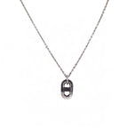 Hermes Chaine Maillon PM FJ 03 Necklace Metal Silver Black — view 5