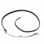 Gucci Vintage Horsebit Narrow Belt Leather Silver 70/28 Dark Brown — view 2