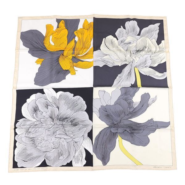 Hermes Carre 90 Etude Pour Un Iris Scarf