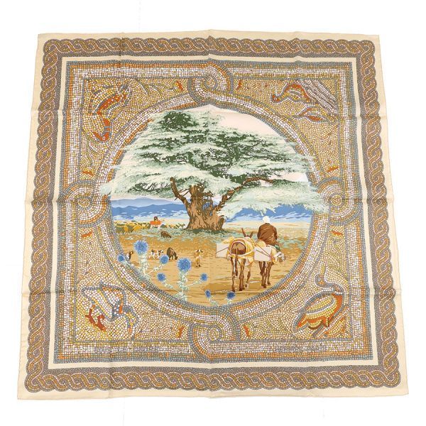 Hermes Carre 90 Sous le Cedre Scarf