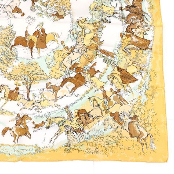 Hermes Carre 90 les Amazones Scarf — view 7