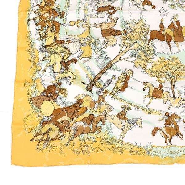 Hermes Carre 90 les Amazones Scarf — view 6