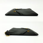 Fendi Clutch Bugs Eye Monster Leather Black Second — view 4