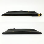 Fendi Clutch Bugs Eye Monster Leather Black Second — view 3