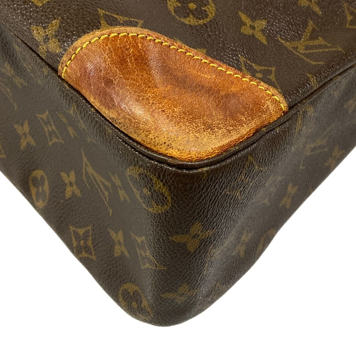 Louis Vuitton Shoulder Bag Monogram Boulogne GM Dark Brown — view 6