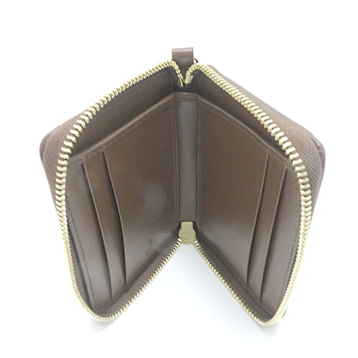 Gucci Interlocking G Supreme Round Beige Brown Card Case Canvas — view 6