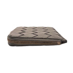 Bottega Veneta Coin Purse Stamp Square Zip Around Wallet Leather Gray — view 5