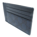 Gucci Double G Supreme Card Case Navy Leather — view 2