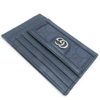 Gucci Double G Supreme Card Case Navy Leather — view 3