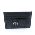 Gucci Double G Supreme Card Case Navy Leather