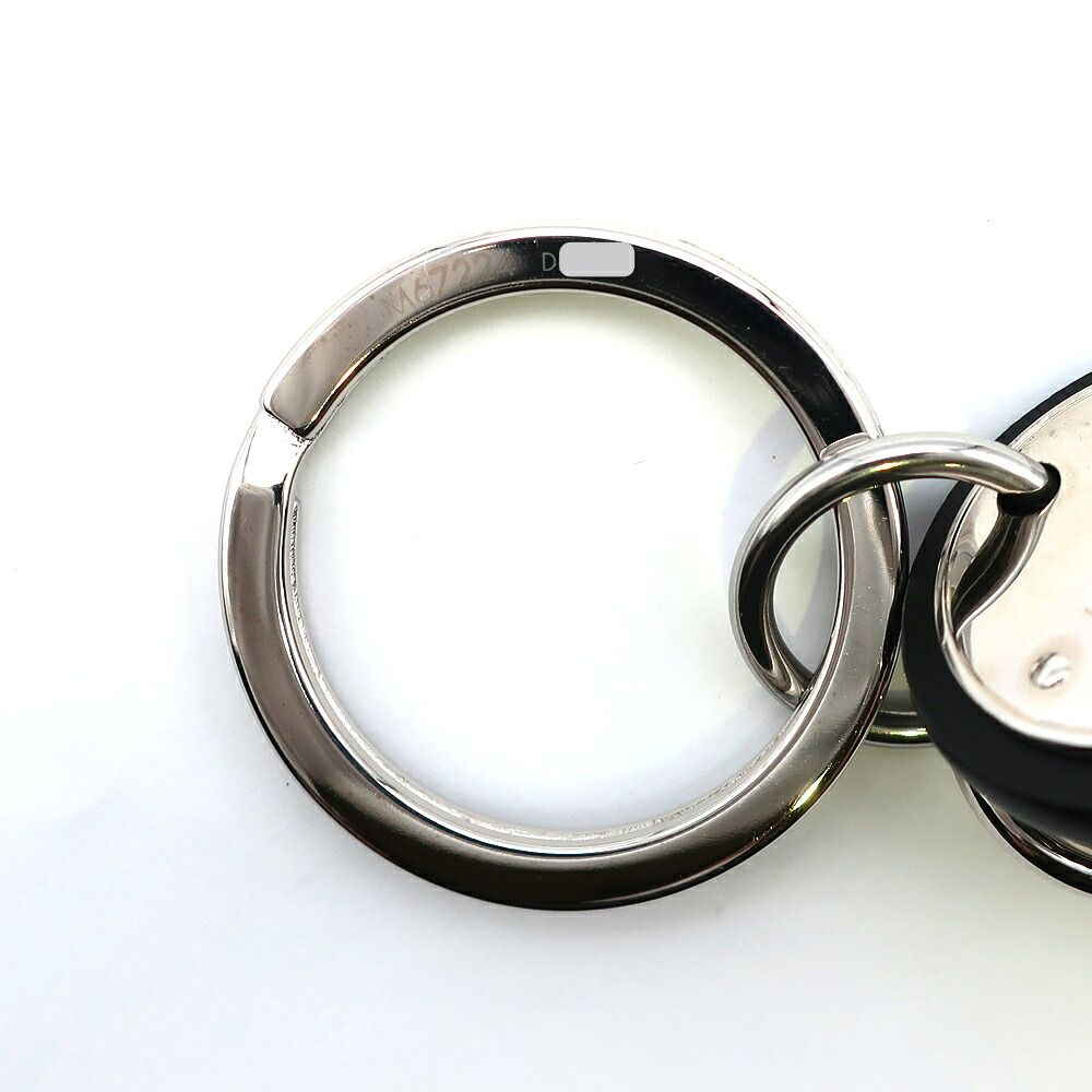Louis Vuitton Key Holder Damier Leather Rope Black Gray Silver — view 7