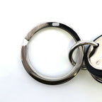 Louis Vuitton Key Holder Damier Leather Rope Black Gray Silver — view 7