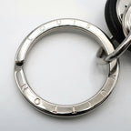 Louis Vuitton Key Holder Damier Leather Rope Black Gray Silver — view 6