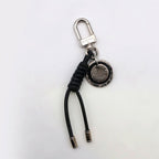 Louis Vuitton Key Holder Damier Leather Rope Black Gray Silver — view 2