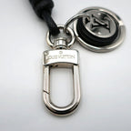 Louis Vuitton Key Holder Damier Leather Rope Black Gray Silver — view 3