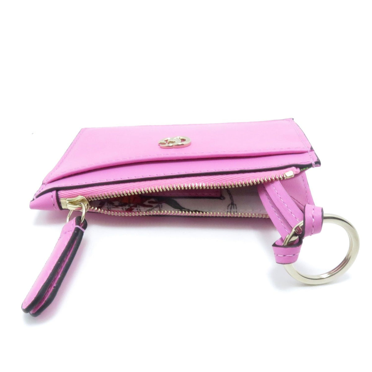 Gucci Double G Fragment Case Pink Leather Coin Purse — view 8