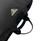 Prada Re-Nylon Tote Adidas Collaboration Nylon Leather 2-Way Shoulder Bag Black — view 4