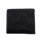 Gucci Bifold Wallet Off the Grit Leather Black Gold GG Logo — view 2