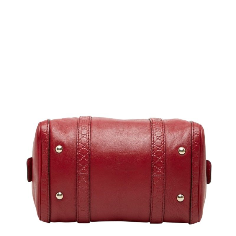 Gucci Micro Guccissima Mini Boston Bag Red Leather — view 3