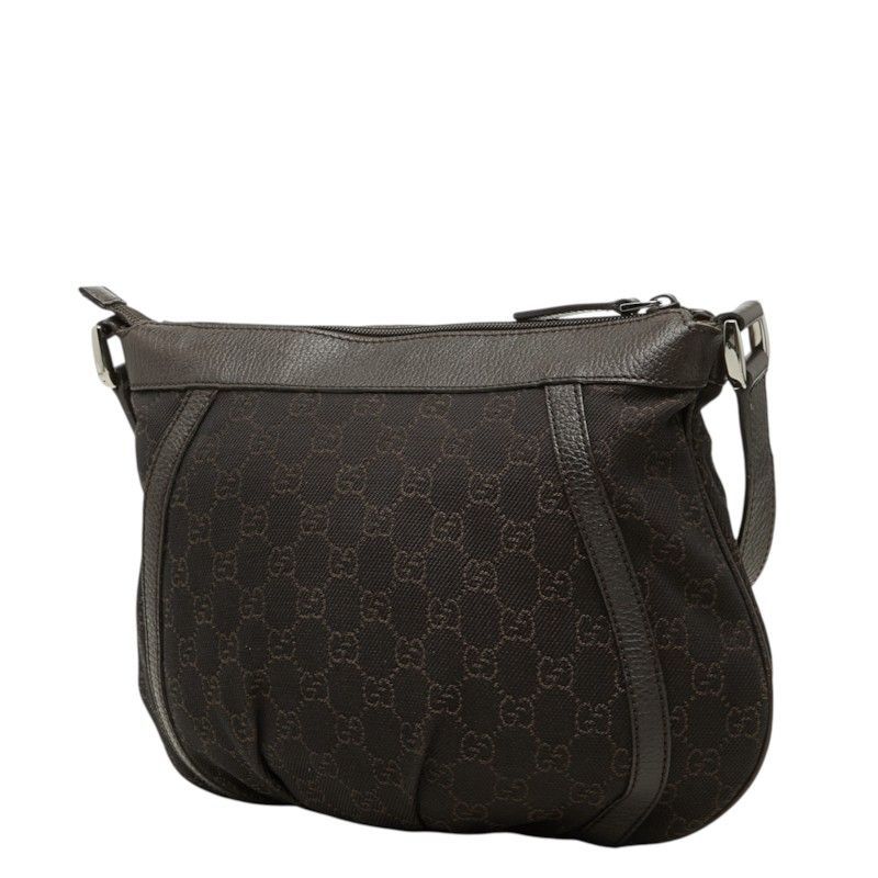 Gucci GG Canvas Crossbody Shoulder Bag Brown — view 2