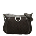 Gucci GG Canvas Crossbody Shoulder Bag Brown