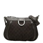 Gucci GG Canvas Crossbody Shoulder Bag Brown