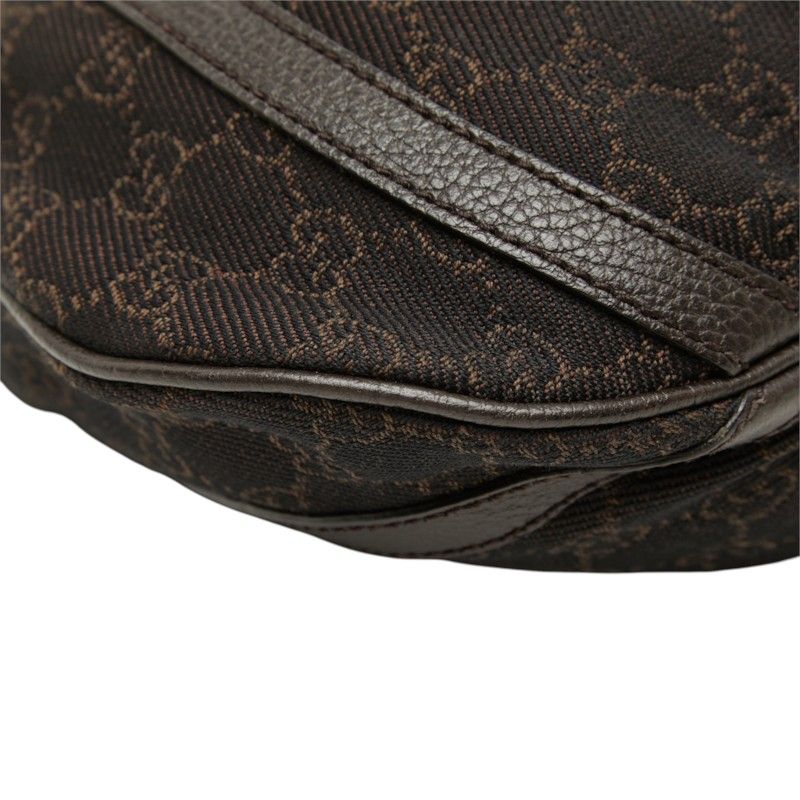 Gucci GG Canvas Crossbody Shoulder Bag Brown — view 5