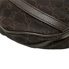 Gucci GG Canvas Crossbody Shoulder Bag Brown — view 5
