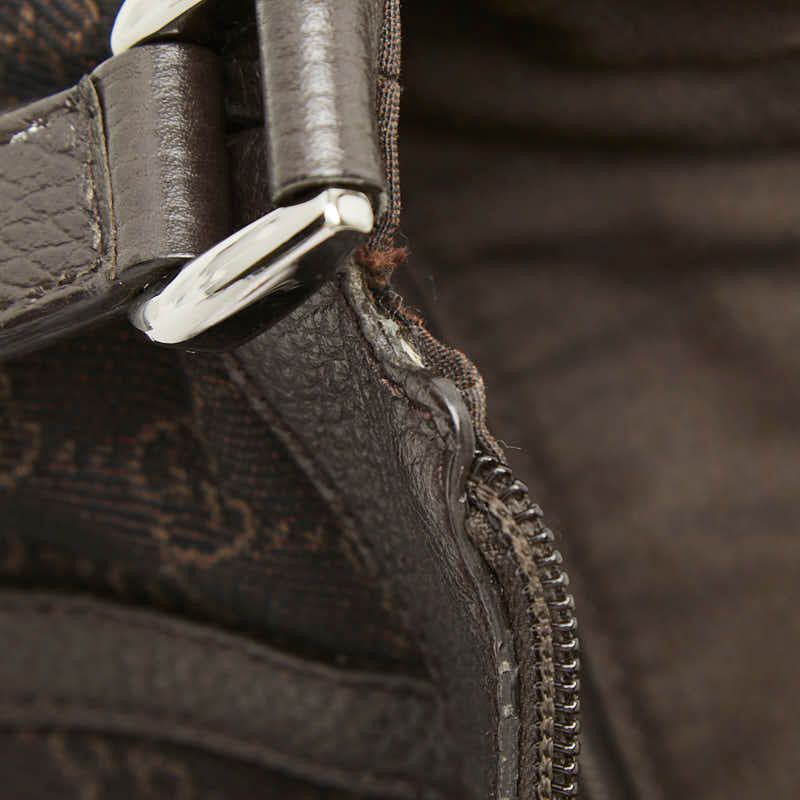 Gucci GG Canvas Crossbody Shoulder Bag Brown — view 7