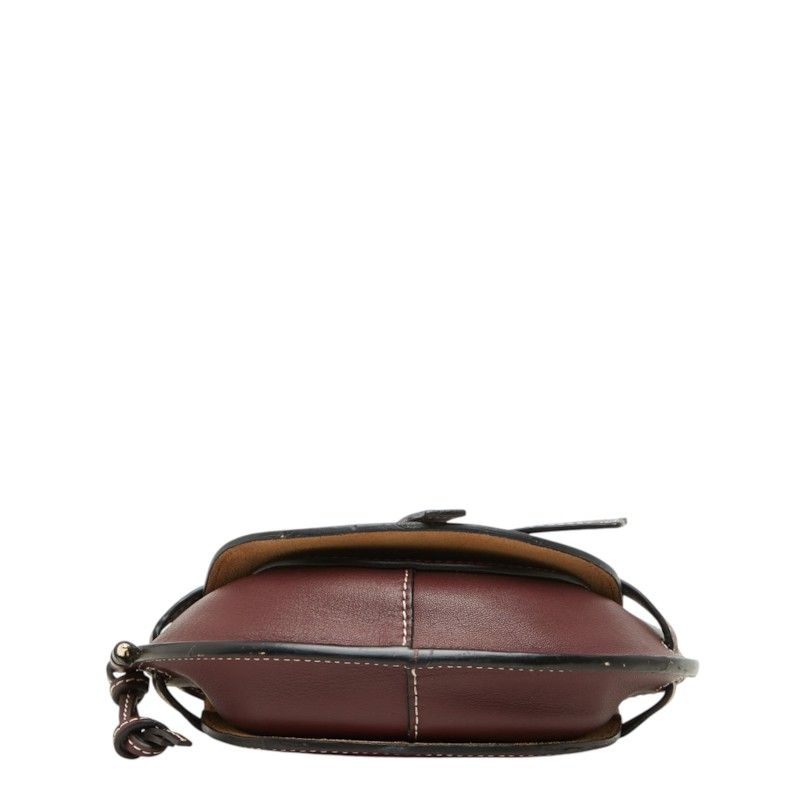 Loewe Gate Crossbody Mini Shoulder Bag Bordeaux Leather — view 3
