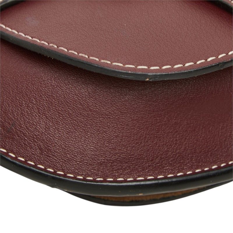 Loewe Gate Crossbody Mini Shoulder Bag Bordeaux Leather — view 5