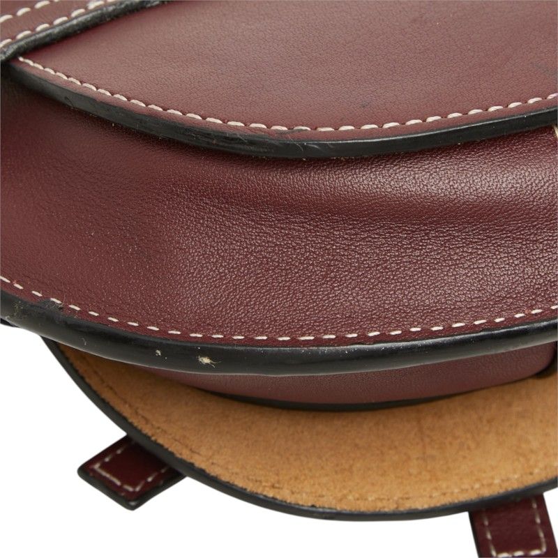 Loewe Gate Crossbody Mini Shoulder Bag Bordeaux Leather — view 7