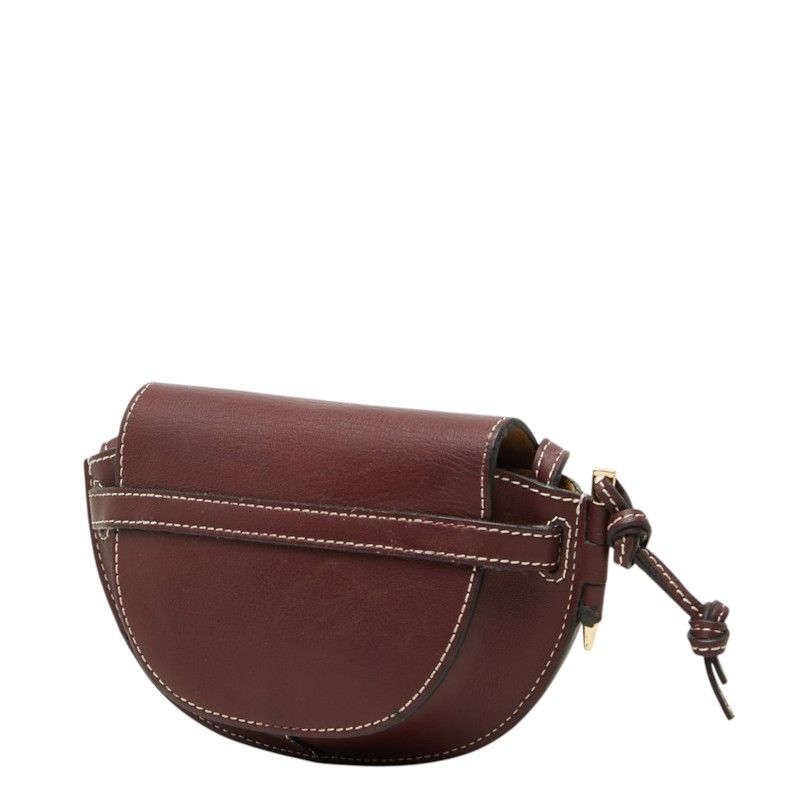 Loewe Gate Crossbody Mini Shoulder Bag Bordeaux Leather — view 2