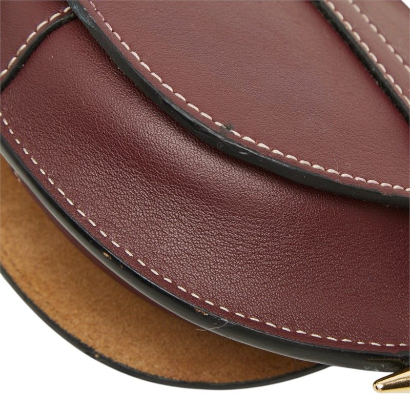 Loewe Gate Crossbody Mini Shoulder Bag Bordeaux Leather — view 6