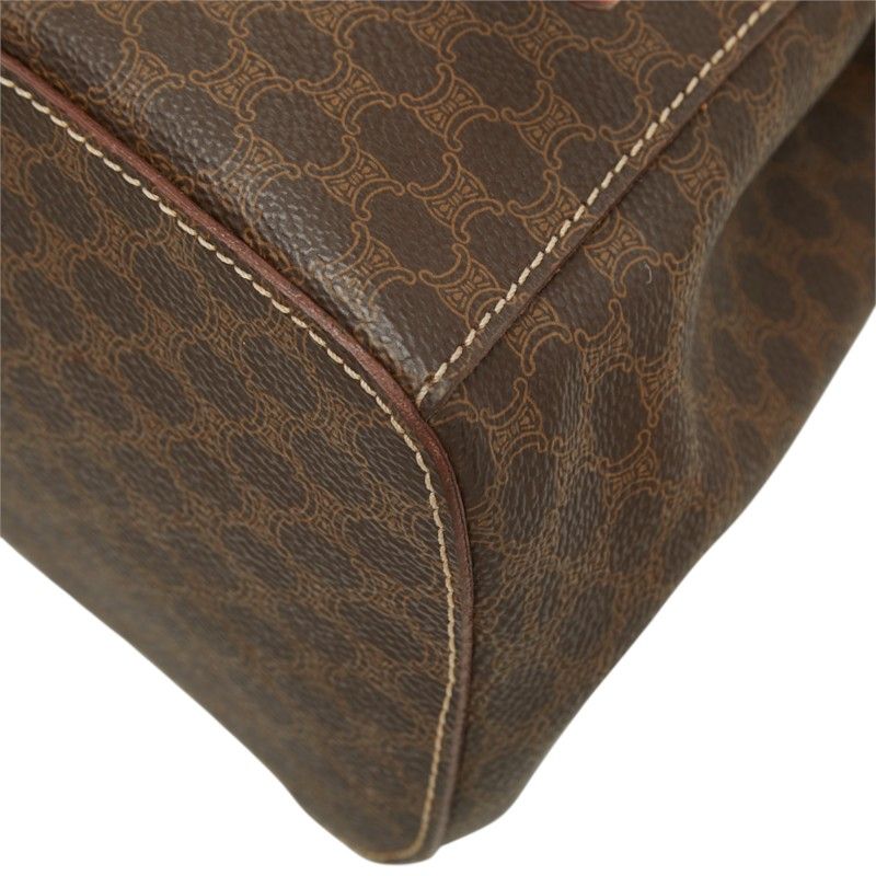 Celine Macadam Mini Backpack Brown Leather — view 4