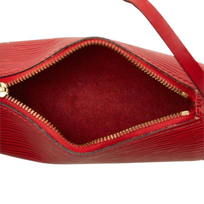 Louis Vuitton Epi Soufflot Pouch Mini Bag Castilian Red Leather — view 8
