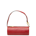 Louis Vuitton Epi Soufflot Pouch Mini Bag Castilian Red Leather
