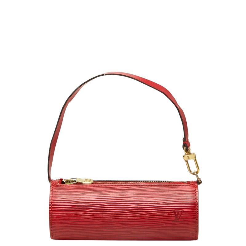 Louis Vuitton Epi Soufflot Pouch Mini Bag Castilian Red Leather