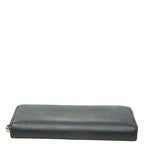 Prada Saffiano Zip Around Wallet Navy Leather — view 3